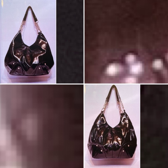 Nicole Miller Patent Leather-Like Satchel - Picture 1 of 7